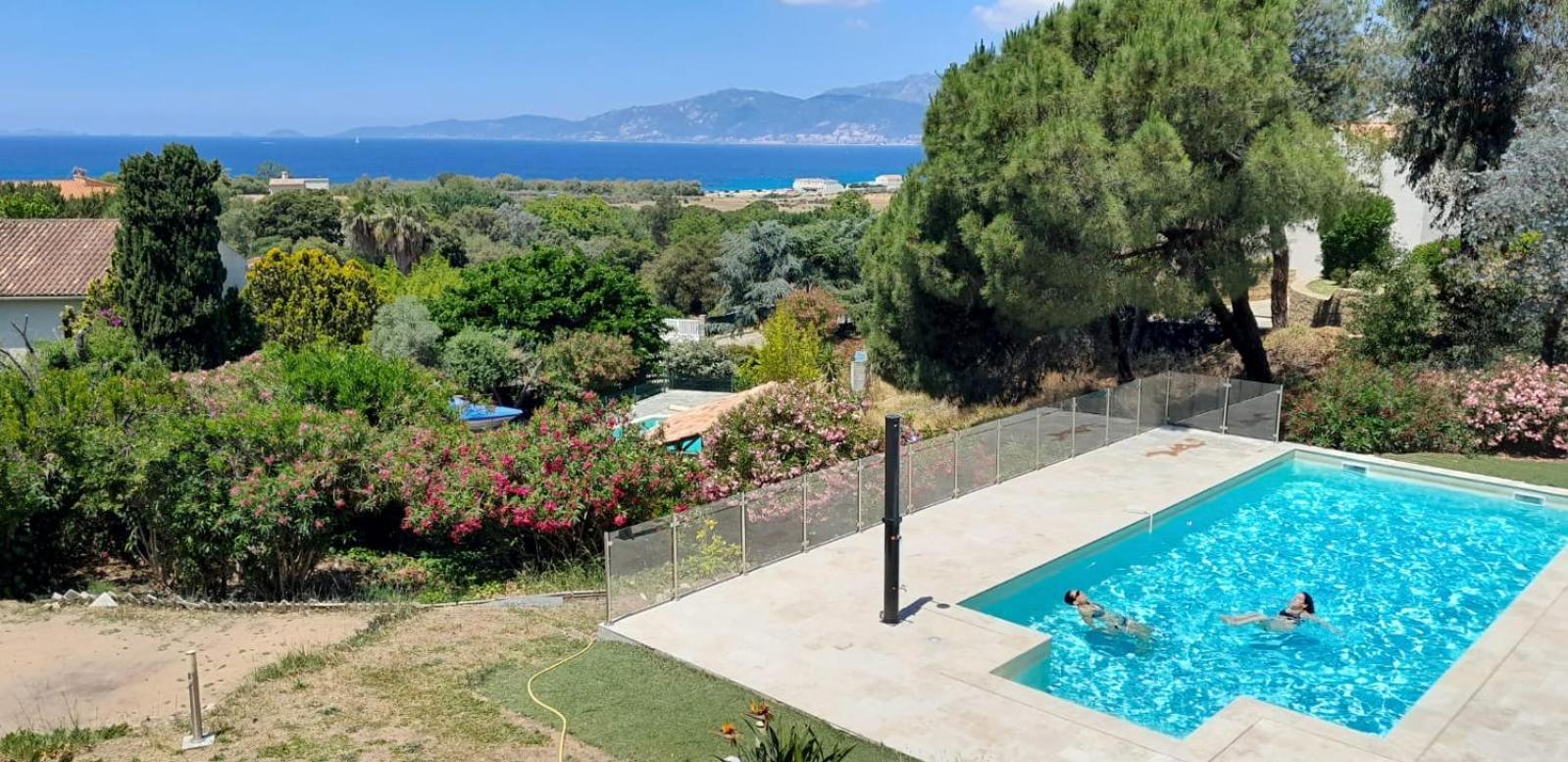 Corsicadream Arone Superbe Appartement Dans Villa, Vue Panoramique Mer, Piscine, Proche Porticcio Pietrosella Buitenkant foto