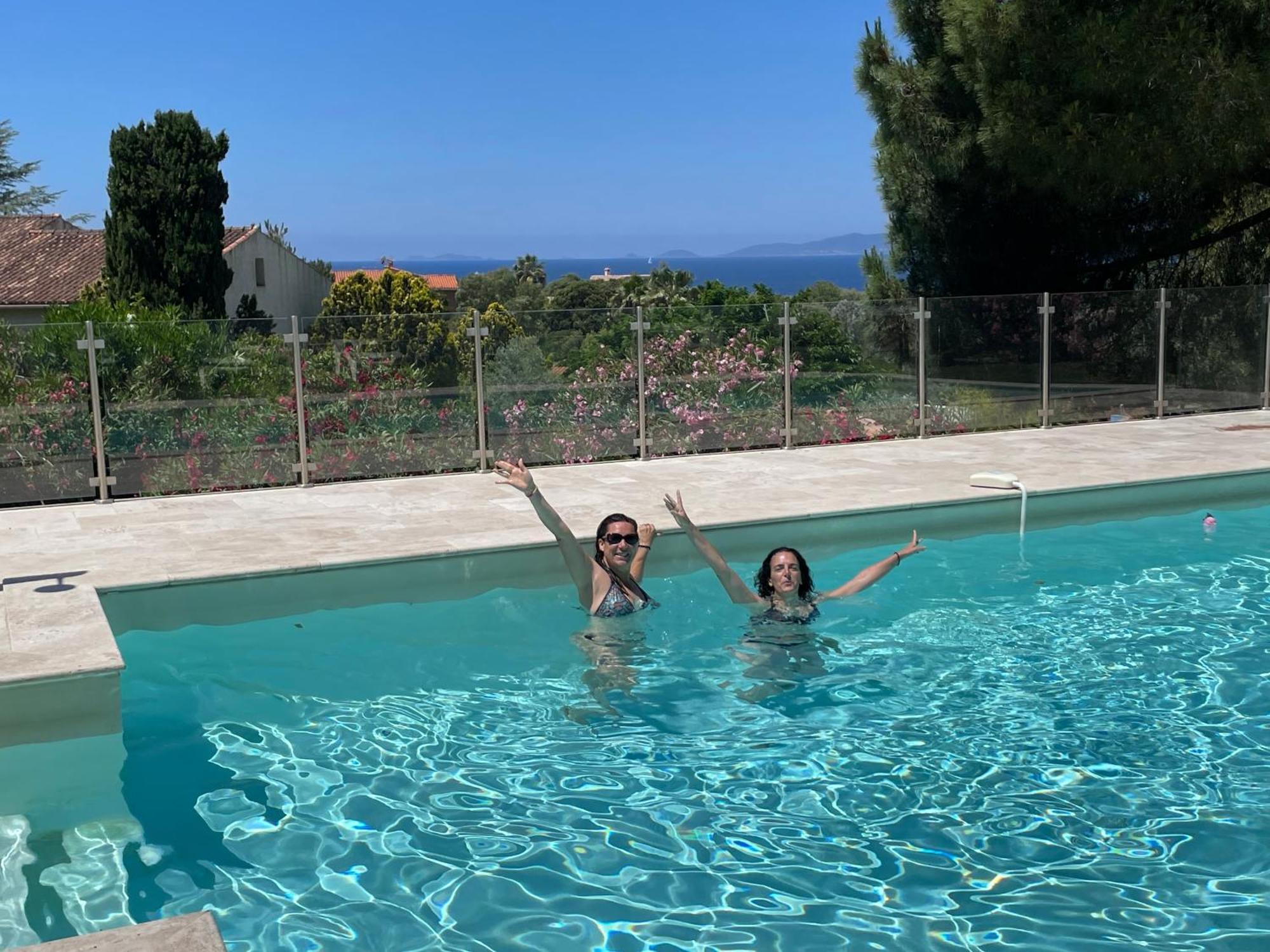 Corsicadream Arone Superbe Appartement Dans Villa, Vue Panoramique Mer, Piscine, Proche Porticcio Pietrosella Buitenkant foto